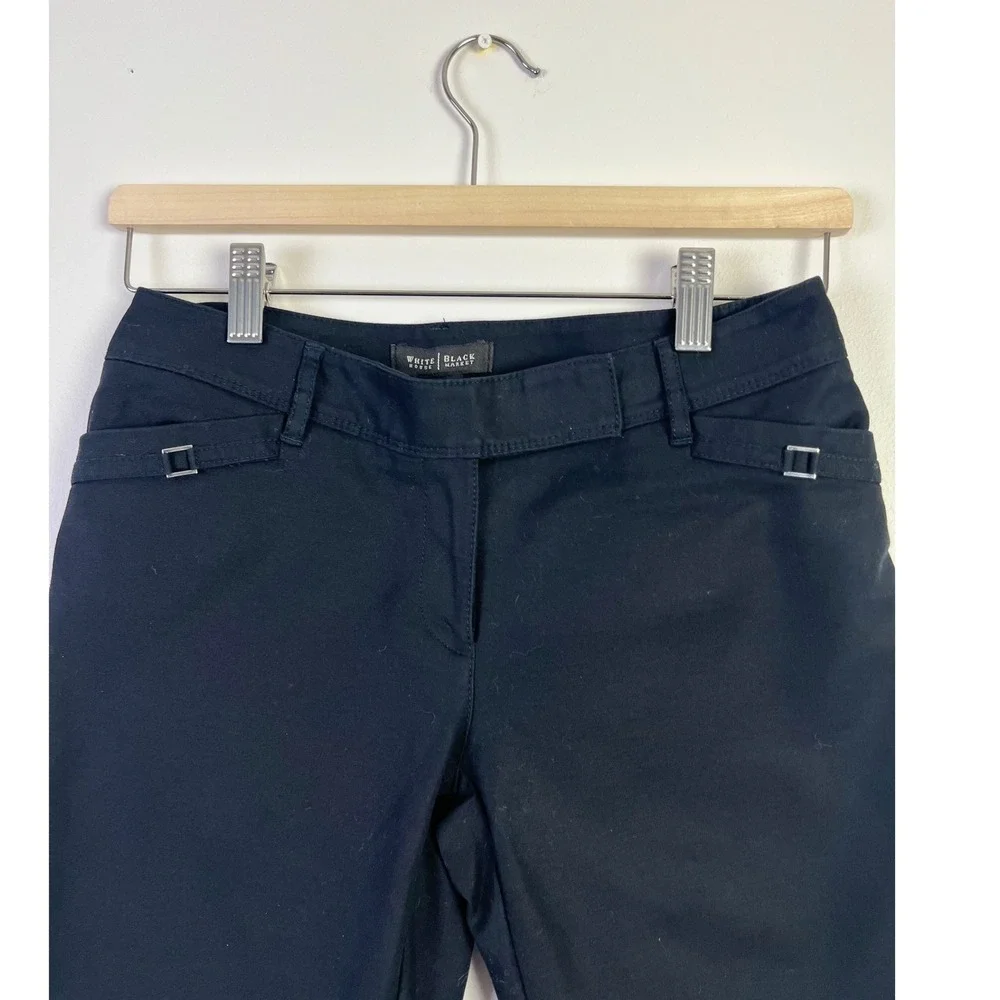White House Black Market Minimalist Classic  Bermuda Shorts‎ Slim Fit Black 00